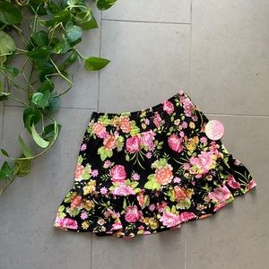 Floral high waisted skirt